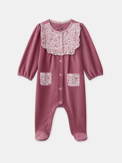  ПЛЮШЕН РОМПЪР ЗА БЕБЕ МОМИЧЕ 