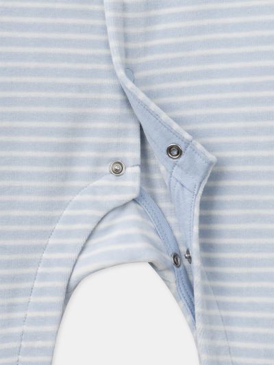  РОМПЪР ОТ ПАМУК С ДЕСЕН ЗА БЕБЕ МОМЧЕ