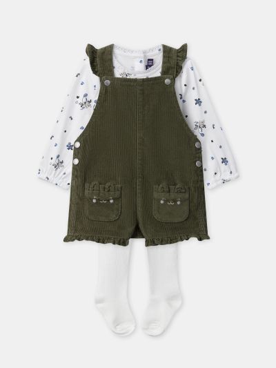 БЕБЕШКИ КОМПЛЕКТ ОТ СУКМАН, БОДИ И ЧОРАПОГАЩИ 