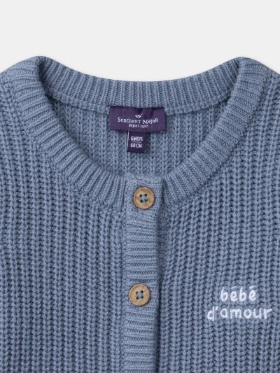 ПЛЕТЕНА ЖИЛЕТКА ЗА БЕБЕ МОМЧЕ 