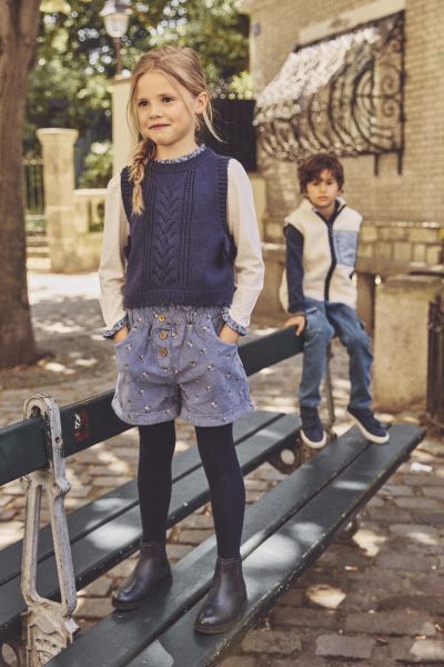 ДЕТСКИ КЪС ПАНТАЛОН ОТ РИПСЕНО КАДИФЕ 