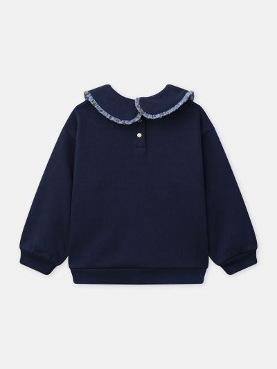 СУИЧЪР С ЕЛЕГАНТНА ЯКА  ЗА МОМИЧЕ 