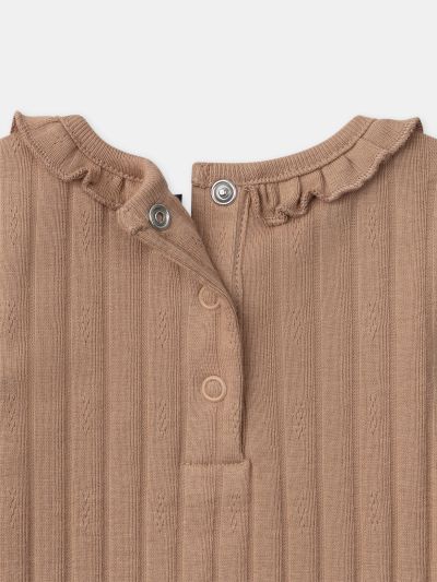 БОДИ С ЕЛЕГАНТНА ЯКА ЗА БЕБЕ МОМИЧЕ