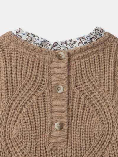 БЕБЕШКА РОКЛЯ С ФЛОРАЛЕН ДЕСЕН С ЕФЕКТ 2 В 1 