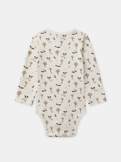 БОДИ  ОТ ПАМУК С ДЕСЕН ЗА БЕБЕ МОМЧЕ