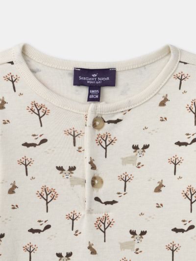 БОДИ  ОТ ПАМУК С ДЕСЕН ЗА БЕБЕ МОМЧЕ