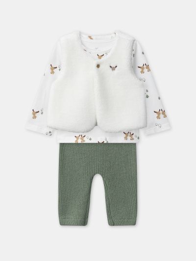 КОМПЛЕКТ ОТ ТРИ ЧАСТИ ЗА БЕБЕ МОМЧЕ