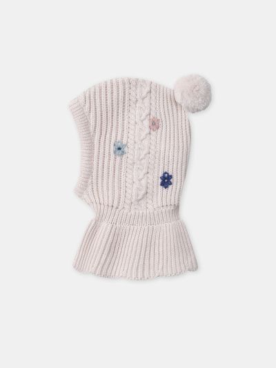 ПЛЕТЕНА ШАПКА ЗА БЕБЕ МОМИЧЕ