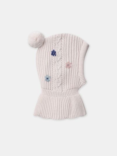 ПЛЕТЕНА ШАПКА ЗА БЕБЕ МОМИЧЕ