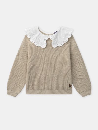 ПУЛОВЕР ЗА МОМИЧЕ С ЯКА