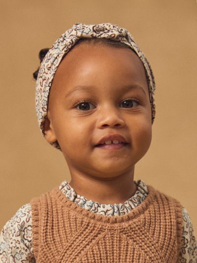 ЛЕНТА ЗА КОСА С ФЛОРАЛЕН ДЕСЕН ЗА БЕБЕ МОМИЧЕ