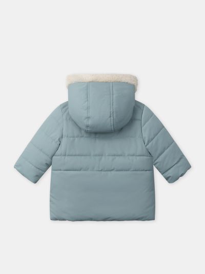 ДВУЛИЦЕВО ЯКЕ С КАЧУЛКА  ЗА БЕБЕ МОМИЧЕ 