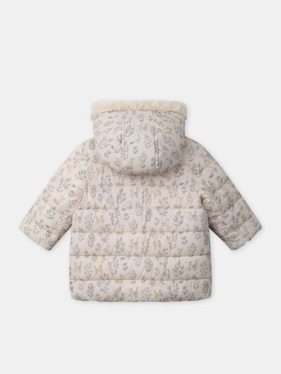 ДВУЛИЦЕВО ЯКЕ С КАЧУЛКА  ЗА БЕБЕ МОМИЧЕ 