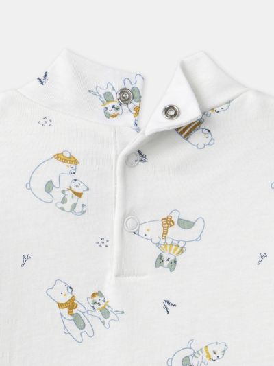 БОДИ-БЛУЗА С ДЕСЕН ЗА БЕБЕ МОМЧЕ  