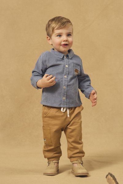 РИЗА ОТ РИПСЕНО КАДИФЕ ЗА БЕБЕ МОМЧЕ 