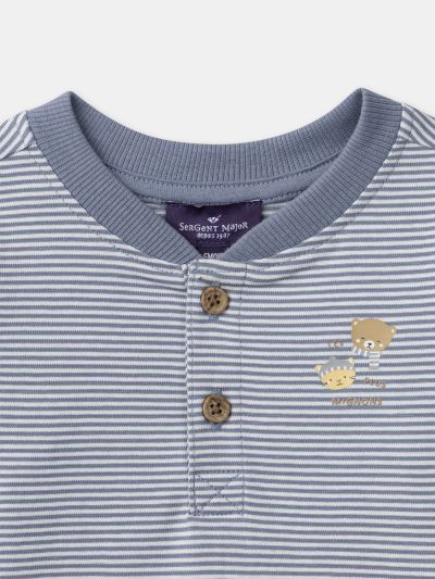 БЛУЗА ОТ ПАМУК С ДЕСЕН НА РАЙЕ ЗА БЕБЕ МОМЧЕ 