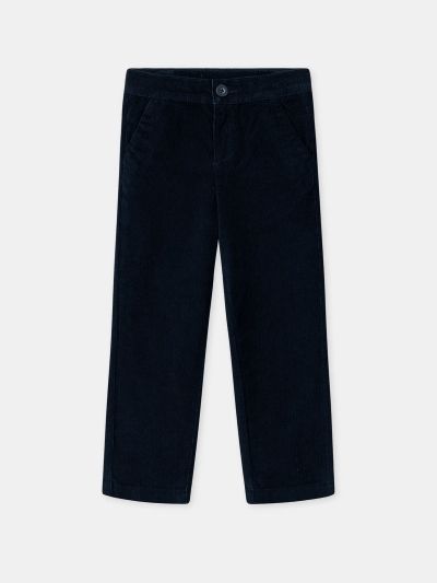 Сини кадифени панталони за момчета