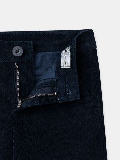 Сини кадифени панталони за момчета