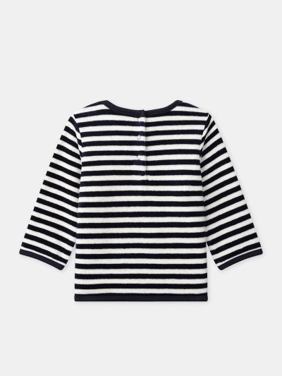 Комплект за бебе момче с червена кадифена шапка