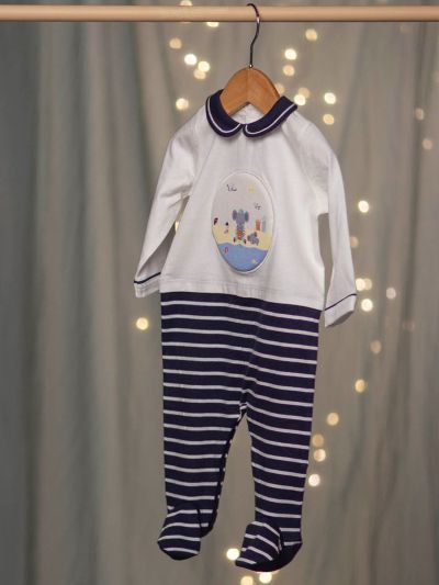 Памучен двуцветен ромпър Коала CEFINN 