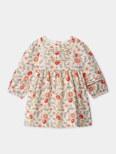 РОКЛЯ С ФЛОРАЛЕН ПРИНТ ЗА БЕБЕ МОМИЧЕ