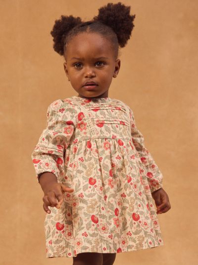 РОКЛЯ С ФЛОРАЛЕН ПРИНТ ЗА БЕБЕ МОМИЧЕ