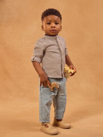 Дънков панталон за бебе момче