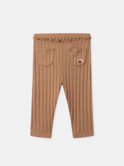 Кафяв клин за бебе момиче