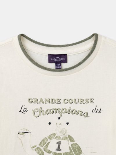 ЕКРЮ БЛУЗА С ДЪЛЪГ РЪКАВ ЗА МОМЧЕ