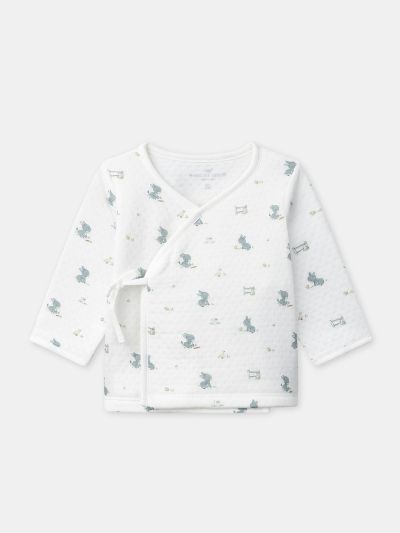 БЕБЕШКИ КОМПЛЕКТ ЗА МОМЧЕ – БЛУЗА И ПАНТАЛОН С ПРИНТ МАГАРЕНЦЕ