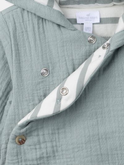 БЕБЕШКО ЯКЕ С КАЧУЛКА ЗА НОВОРОДЕНО МОМЧЕ