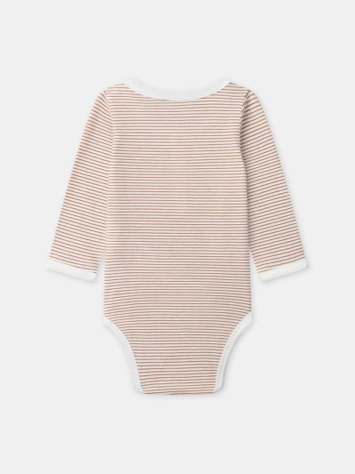 Сиво-сини гащеризон + боди + чорапи за новородено момче