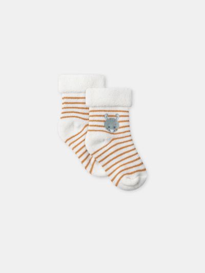 Сиво-сини гащеризон + боди + чорапи за новородено момче