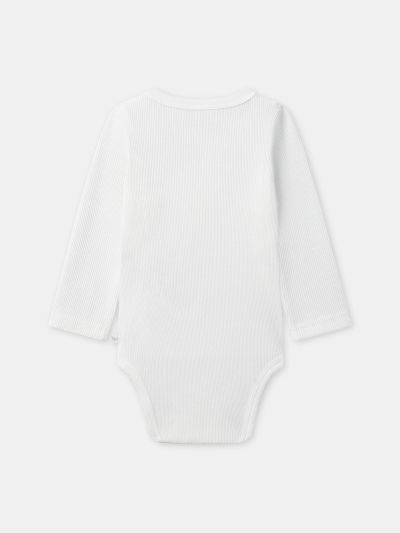 КОМПЛЕКТ ОТ 2 БОДИТА В ЕКРЮ ИЛИ С ПРИНТ ОХЛЮВ ЗА НОВОРОДЕНО