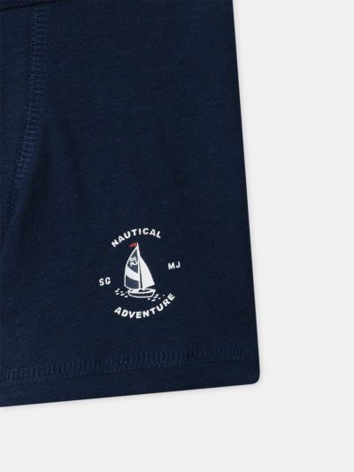 КОМПЛЕКТ ОТ 3 БРОЯ ДЕТСКИ БОКСЕРИ В ТЪМНОСИН ЦВЯТ ЗА МОМЧЕ