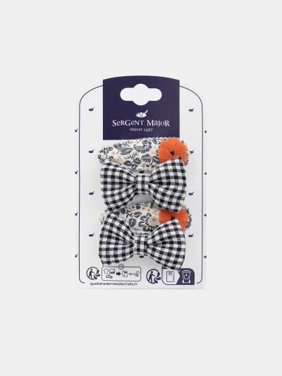 Комплект от 4 фиби с флорални мотиви и панделки за момиче