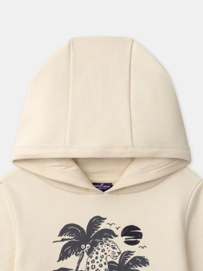 БЕЖОВ СУИЧЪР С КАЧУЛКА ЗА МОМЧЕ