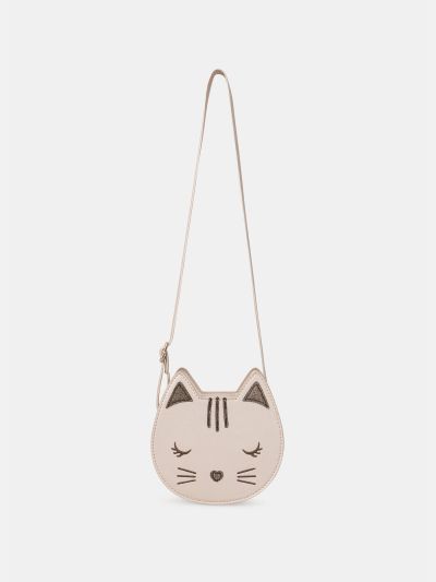 РОЗОВА ЧАНТА С ФОРМА НА КОТЕ С ПРЕЗРАМКА ЗА МОМИЧЕ