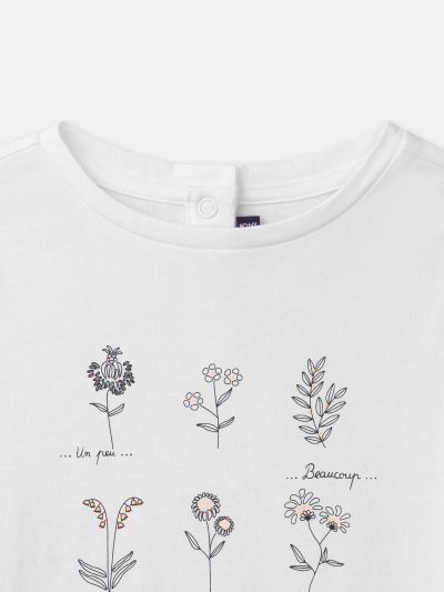 ТЕНИСКА С ФЛОРАЛЕН ПРИНТ ЗА МОМИЧЕ