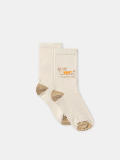 КОМПЛЕКТ ОТ 3 ЧИФТА ДЕТСКИ ЧОРАПИ – ЕДНОЦВЕТНИ ИЛИ С РАЙЕТА ЗА МОМЧЕ