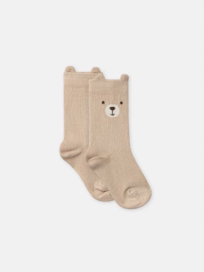 БЕЖОВИ ЧОРАПИ С МЕЧЕ ЗА БЕБЕ МОМЧЕ