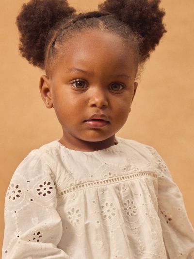 БЛУЗА С БРОДЕРИЯ ЗА БЕБЕ МОМИЧЕ